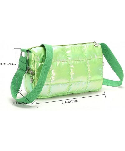 nter Fem Tote Bag Fashion Quilted Che Unrarm Bag Simple Casl Nylon Ele t Portable for Wed Vation Green $8.56 Shoulder Bags