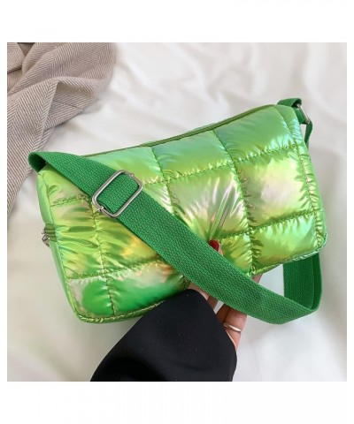 nter Fem Tote Bag Fashion Quilted Che Unrarm Bag Simple Casl Nylon Ele t Portable for Wed Vation Green $8.56 Shoulder Bags