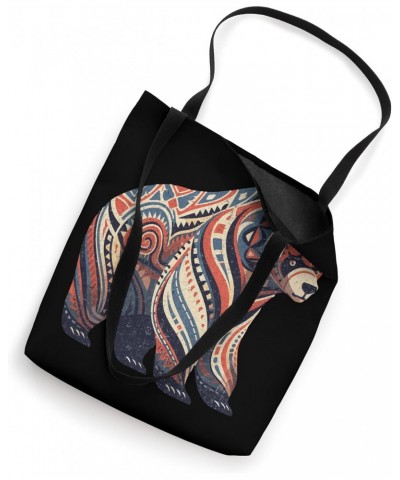 Carnivore Lovers Spirit Animal Sacred Tribal Geometric Bear Tote Bag $10.12 Totes