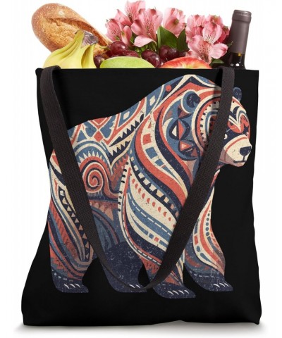 Carnivore Lovers Spirit Animal Sacred Tribal Geometric Bear Tote Bag $10.12 Totes