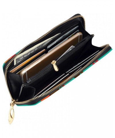 Leather Clutch Wallet Cell Phone Purse Fashion Wristlet Handbag For Women Men-Thanksgiving Turkey $30.55 Wristlets