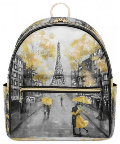 Eiffel Tower Love Backpack Purse for Women PU Leather Lightweight Ladies Shoulder Fashion Satchel Bags Travel Casual Daypack ...