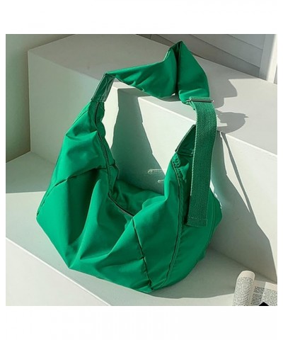 Women Nylon Crossbody Bag Casual Shoulder Bag Fashion Handbag Set Versatile Solid Adjustable Shoulder Straps Ladie Green $11....