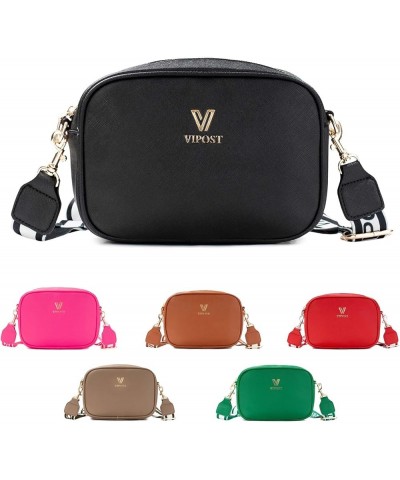 Crossbody Bags for Women, Small Leather Crossbody Bag Purse Women's Shoulder Handbags with Adjustable Strap Black $7.79 Cross...