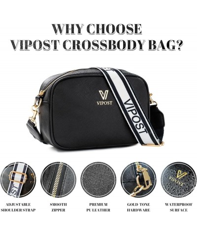 Crossbody Bags for Women, Small Leather Crossbody Bag Purse Women's Shoulder Handbags with Adjustable Strap Black $7.79 Cross...