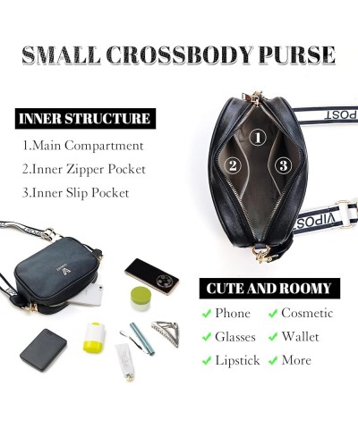 Crossbody Bags for Women, Small Leather Crossbody Bag Purse Women's Shoulder Handbags with Adjustable Strap Black $7.79 Cross...