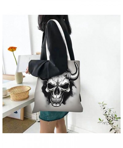 Halloween Owl Ghost Pumpkin print Casual Handbags,Women Tote Bag,Big Capacity Shopping Shoulder Bag,eusable Grocery Bags Bull...