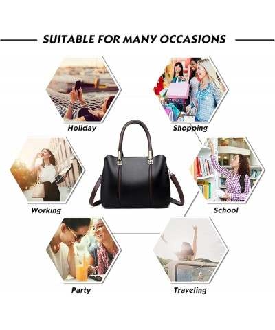 Soft Leather Handbags for Womens Top-Handle Tote Shoulder Bag Casual Crossbody Bags Hobo Purses Red $34.64 Totes