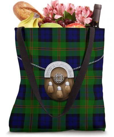 Scottish Clan Dundas Tartan Plaid With Sporran Tote Bag $12.87 Totes