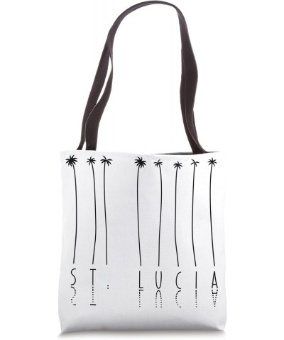 Palm Tree Vacation - Island St. Lucia Tote Bag $13.76 Totes