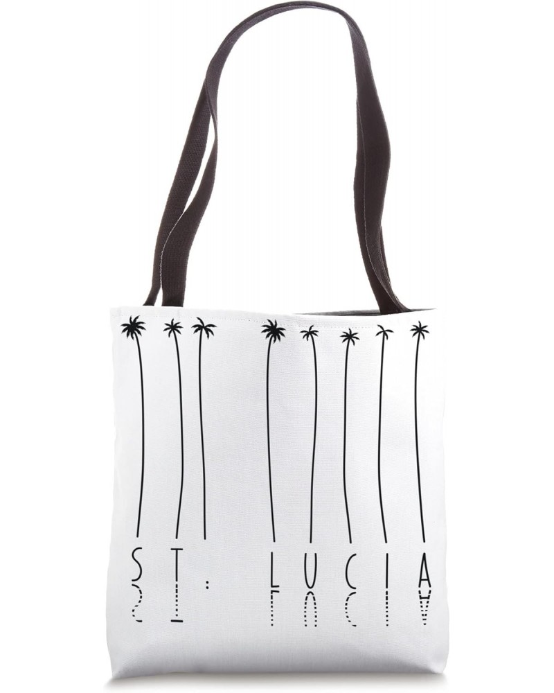 Palm Tree Vacation - Island St. Lucia Tote Bag $13.76 Totes