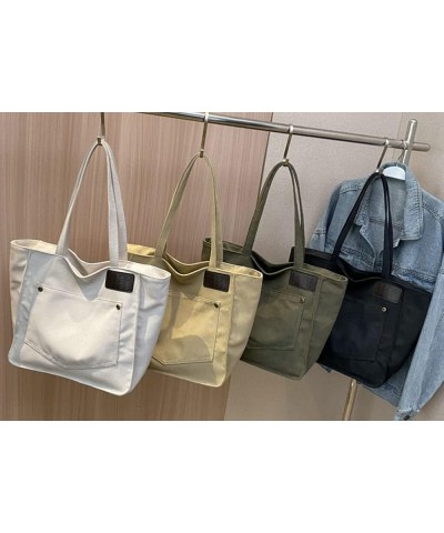 Women's Hobo Bag Canvas Shoulder Bag Large Totes Handbag Purse Shopping Commuting Top Handle Bag Green $15.26 Totes