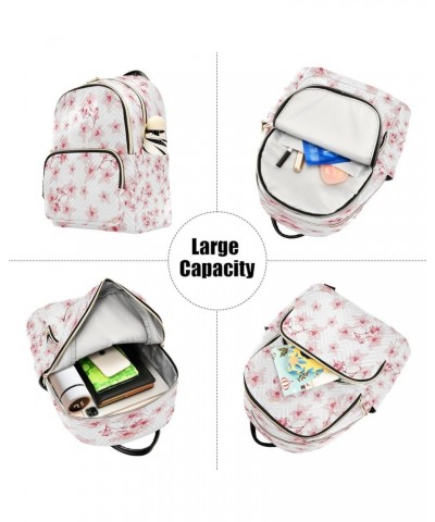 Beautiful Flower Cherry Blossom Women Backpack Purse Ladies Fashion Shoulder Bag Daypack Travel Bag 7.5L Medium $14.57 Backpacks