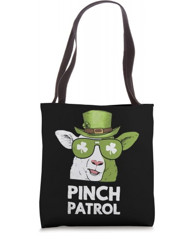 St Patrick's Day Goat Clover Irish Shamrock Pinch Patrol Tote Bag $9.33 Totes