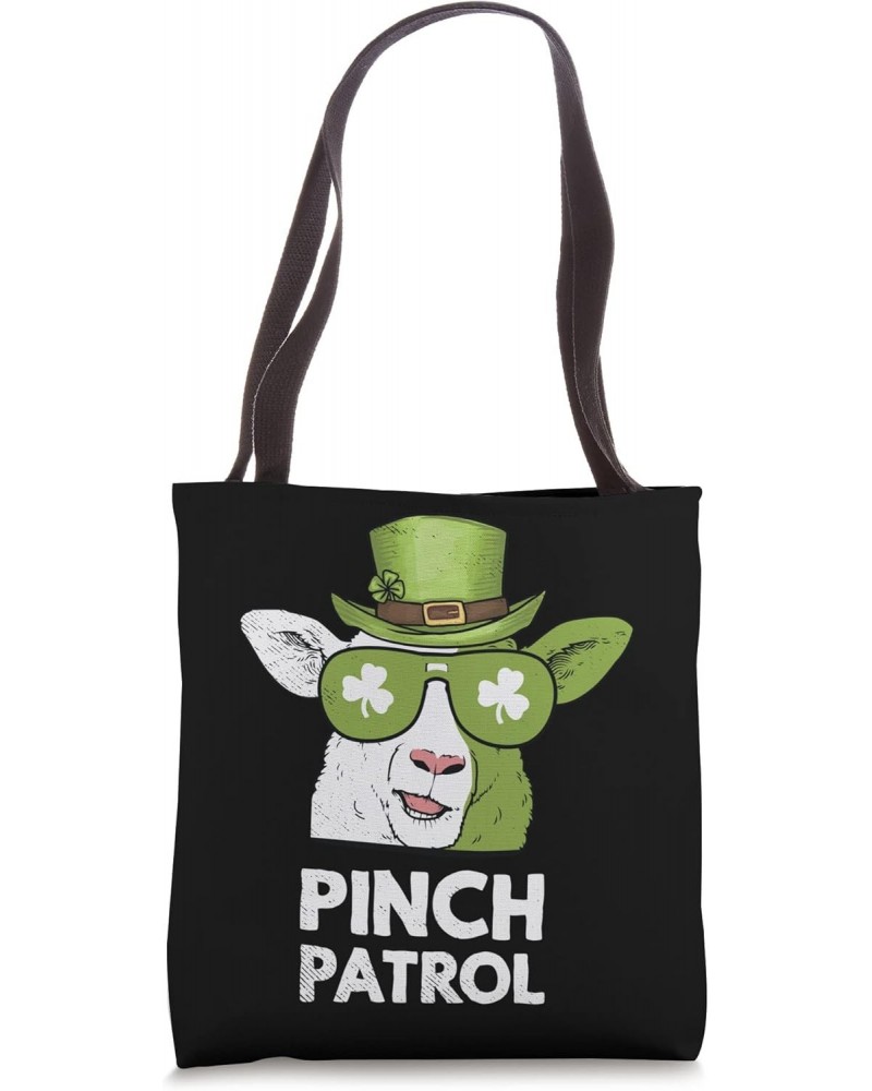 St Patrick's Day Goat Clover Irish Shamrock Pinch Patrol Tote Bag $9.33 Totes