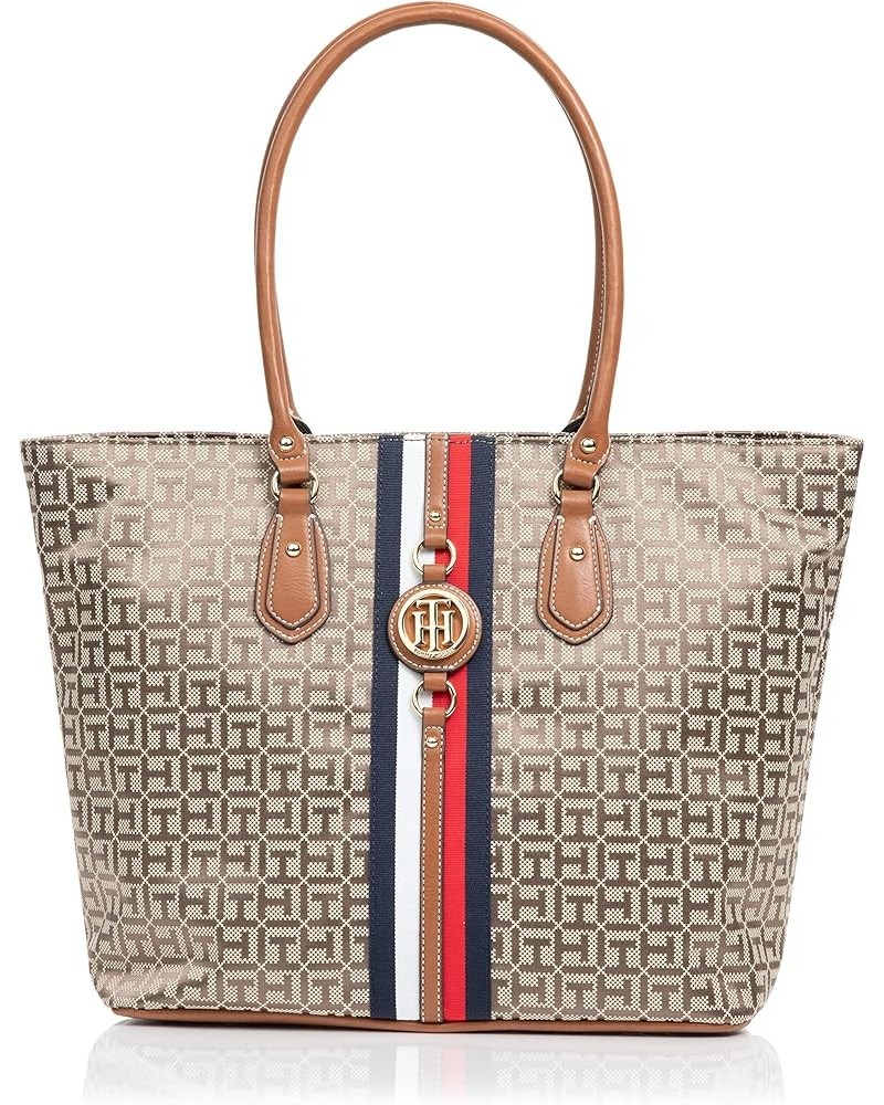 Women's Jaden Plus Tote Tan/Dk Chocolate $31.36 Totes