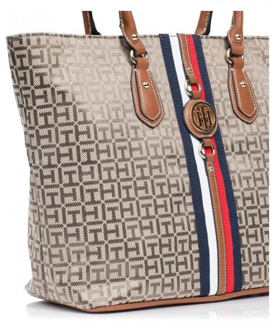 Women's Jaden Plus Tote Tan/Dk Chocolate $31.36 Totes