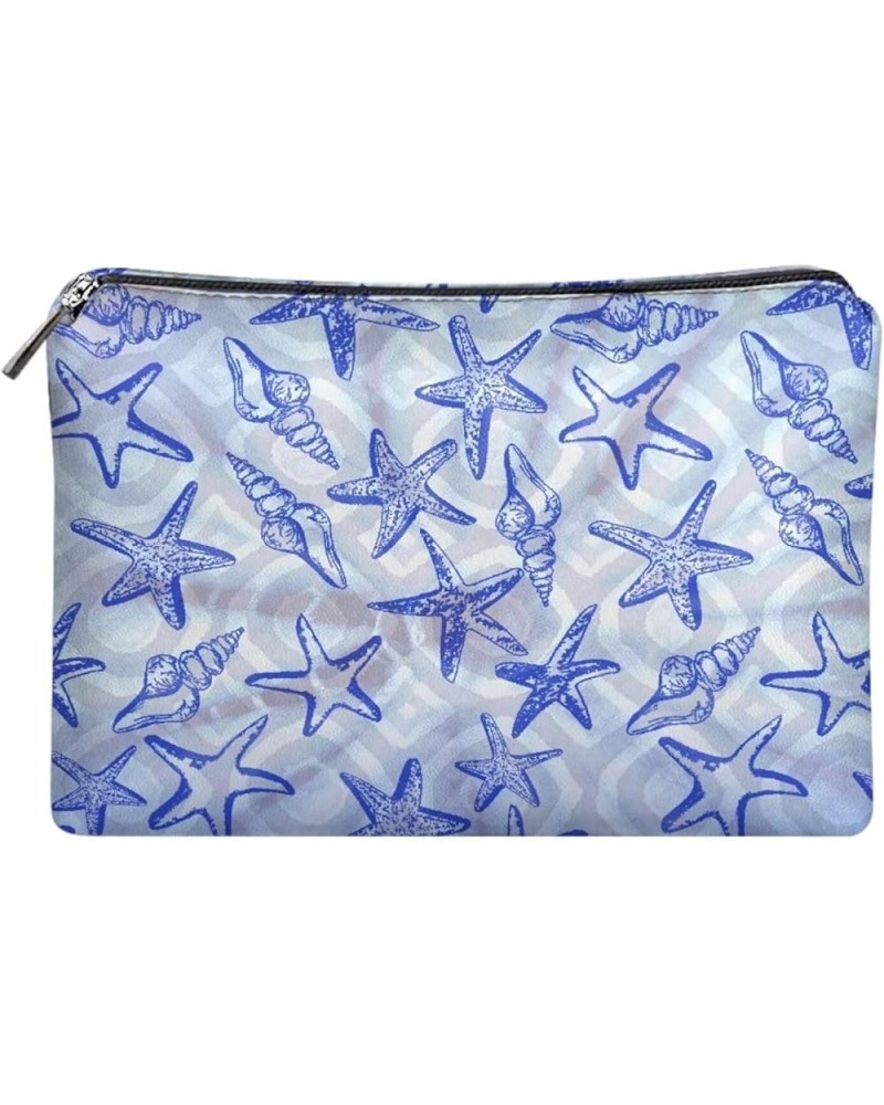 Women's PU Eather Zipper Clutch Bag, Large Capacity, Travel Clutch Bag, Convenient to Carry Starfish $9.20 Totes