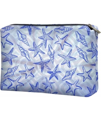 Women's PU Eather Zipper Clutch Bag, Large Capacity, Travel Clutch Bag, Convenient to Carry Starfish $9.20 Totes