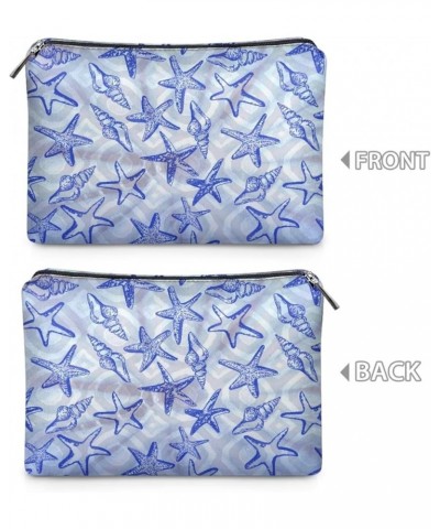 Women's PU Eather Zipper Clutch Bag, Large Capacity, Travel Clutch Bag, Convenient to Carry Starfish $9.20 Totes