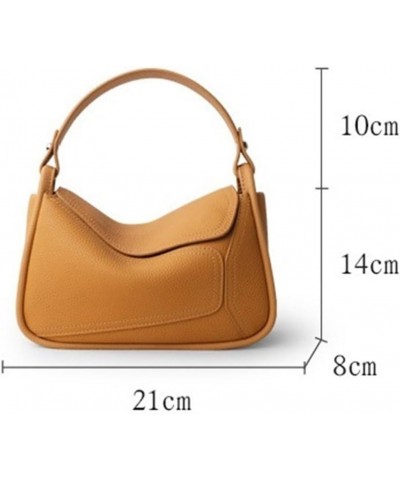 Women Handbag Cowhide Real Leather Small Lady Shoulder Bag Female Crossbody Messenger Bean Green $58.23 Shoulder Bags