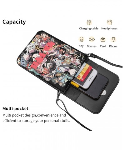 Anime Small Cell Phone Purse Kill La Kill Fashion Womens Crossbody Cellphone Bag Mini Shoulder Bag 7.5x5.3 Inches $17.33 Cros...