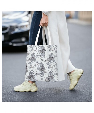 Paisley Single Shoulder Fashion Canvas Tote Shopping Bags Handbags For Men And Women Paisley18 $10.53 Totes