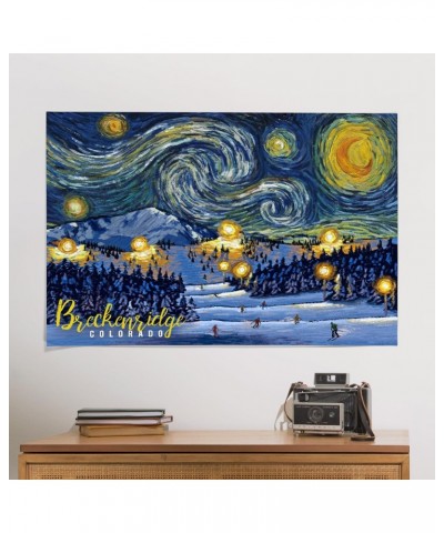 24x36 Inch Giclee Print, Breckenridge, Colorado, Ski Resort with Mountain, Starry Night $21.00 Totes