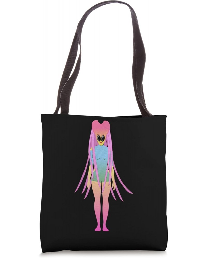 Beautiful Feministic Alien Tote Bag $14.30 Totes