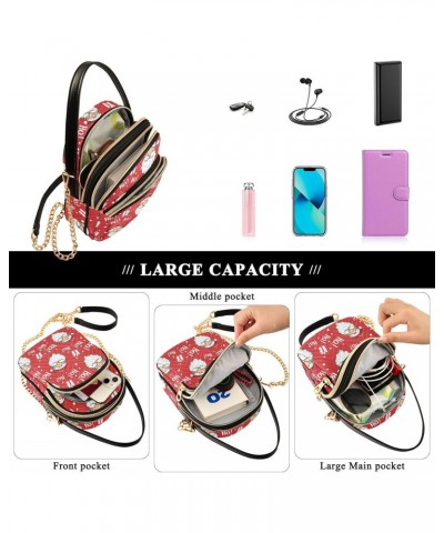 Christmas Crossbody Bags for Women Fanny Packs Small Sling Cross Body Bag Mini Phone Walley Purse $11.54 Crossbody Bags