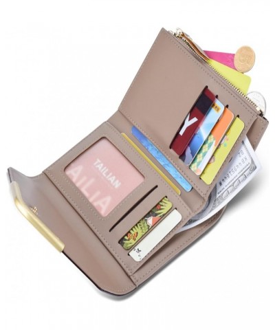 Wallet Ladies Wallet Fashion Three fold Refreshing Short Wallet Multi-Function Coin Purse (Color : D) C $22.52 Wallets