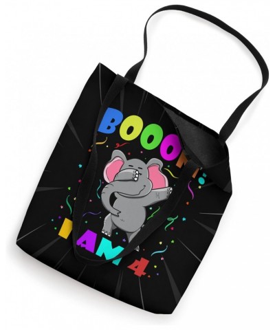 Dabbing Elephant Booom! I Am 4 Boys Girls 4th Birthday Party Tote Bag $11.98 Totes