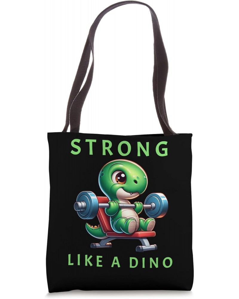 Strong like a Dino Workout Muscles Gym Tote Bag $10.08 Totes