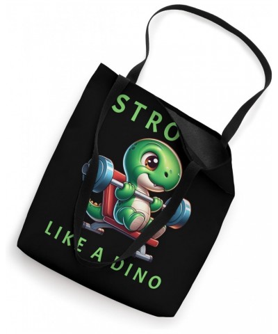 Strong like a Dino Workout Muscles Gym Tote Bag $10.08 Totes