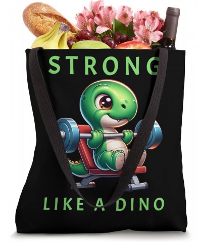 Strong like a Dino Workout Muscles Gym Tote Bag $10.08 Totes