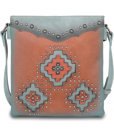 Western Aztec Collection Tote Handbag Wristlet Clutch Shoulder Bag for Women D9360brown4 $44.51 Totes