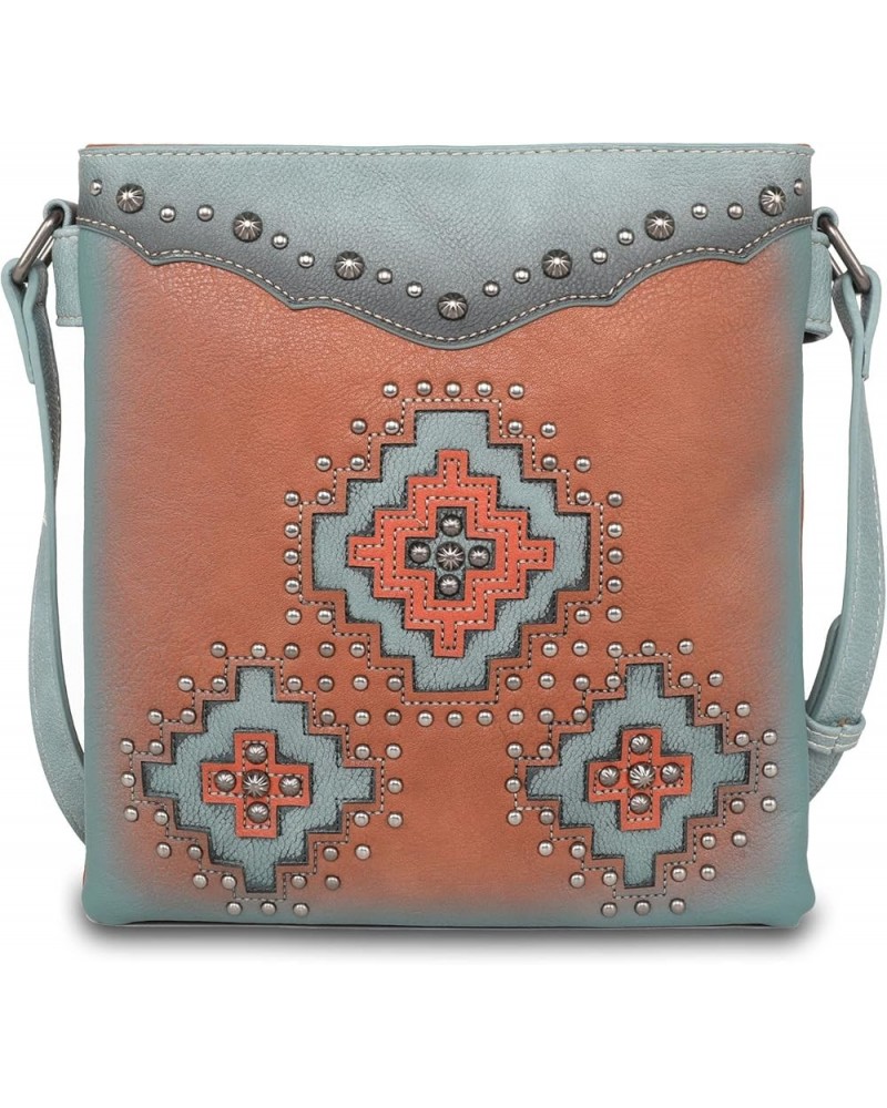 Western Aztec Collection Tote Handbag Wristlet Clutch Shoulder Bag for Women D9360brown4 $44.51 Totes