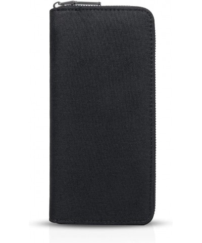 Long Wallet Zipper Large Capacity Card Holder Bag Polyester Black $42.92 Wallets