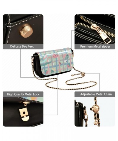 Strawberry Cute Plaid Crossbody Bag Women Beauty Side Bags with Adjustable Strap Large Sling Bag $21.31 Crossbody Bags