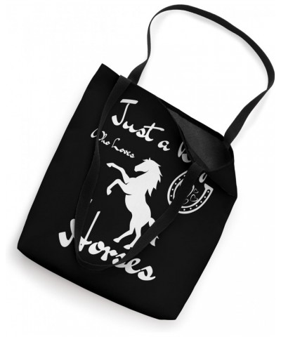 Just a Boy who loves Horses Tote Bag $11.50 Totes