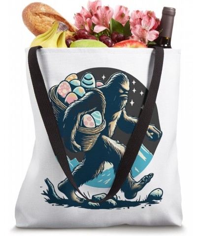 Bigfoot holding Eggs Retro Men women Kids Tote Bag $13.67 Totes