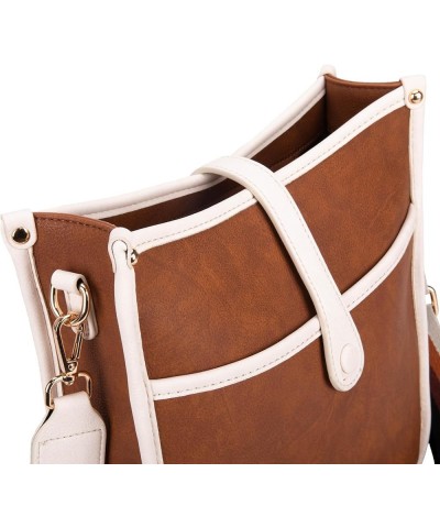 Clear Crossbody Bag for Women Clear Bag for Stadium Events Trendy Travel Shoulder Purse Handbags Brown and White $7.94 Should...