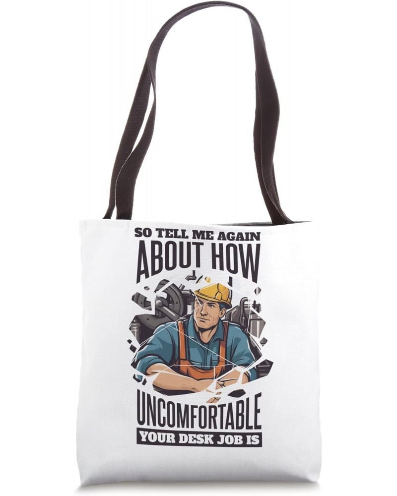 Metalworker and Millwright Mechanic Tote Bag $13.76 Totes