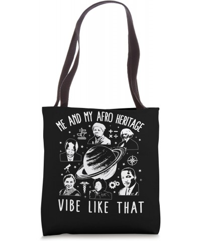 Black Lives Matter Me And My Afro Heritage Vibe Black Histor Tote Bag $17.30 Totes