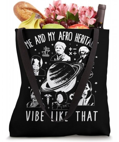 Black Lives Matter Me And My Afro Heritage Vibe Black Histor Tote Bag $17.30 Totes