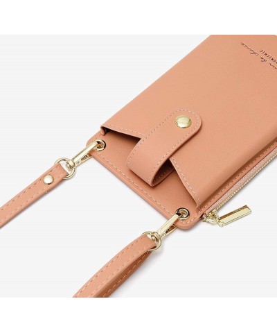 Womens Cellphone Crossbody Bag Small Light Leather Shoulder Purse Handbag Card Wallet Lanyard Case Girls Satchel Pouch B-yell...