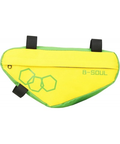 Bike Triangle Frame Bag Bicycles Front Top Tube Bag Triangle Pouch Cycling Tool Saddle Bag for Road and Mountain Bikes Yellow...