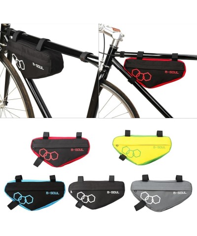 Bike Triangle Frame Bag Bicycles Front Top Tube Bag Triangle Pouch Cycling Tool Saddle Bag for Road and Mountain Bikes Yellow...