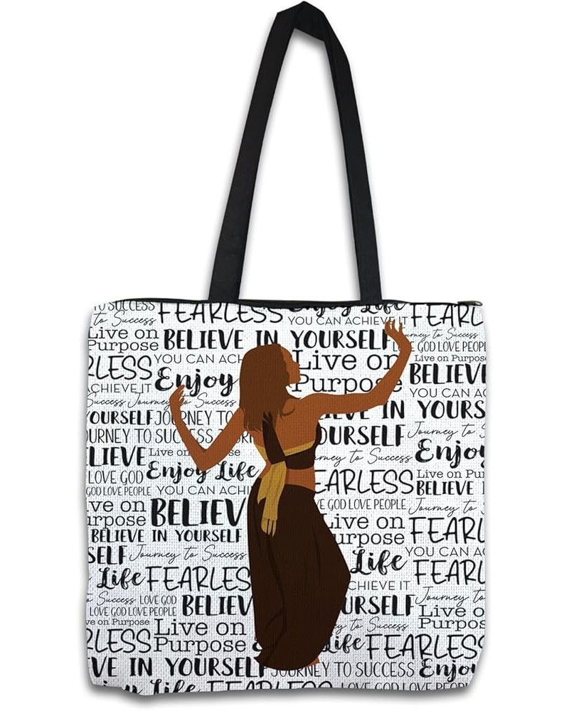 Woven Tote Bag Believe $14.30 Totes