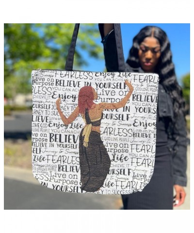 Woven Tote Bag Believe $14.30 Totes